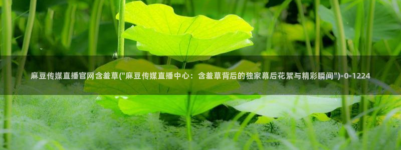 麻豆视频 下载专区：麻豆传媒直播官网含羞草(\